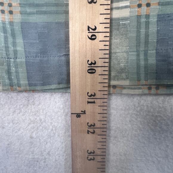 Tommy Bahama Checkered Silk Shirt Size M Green Short Sleeve Button Up Casual - Picture 8 of 9